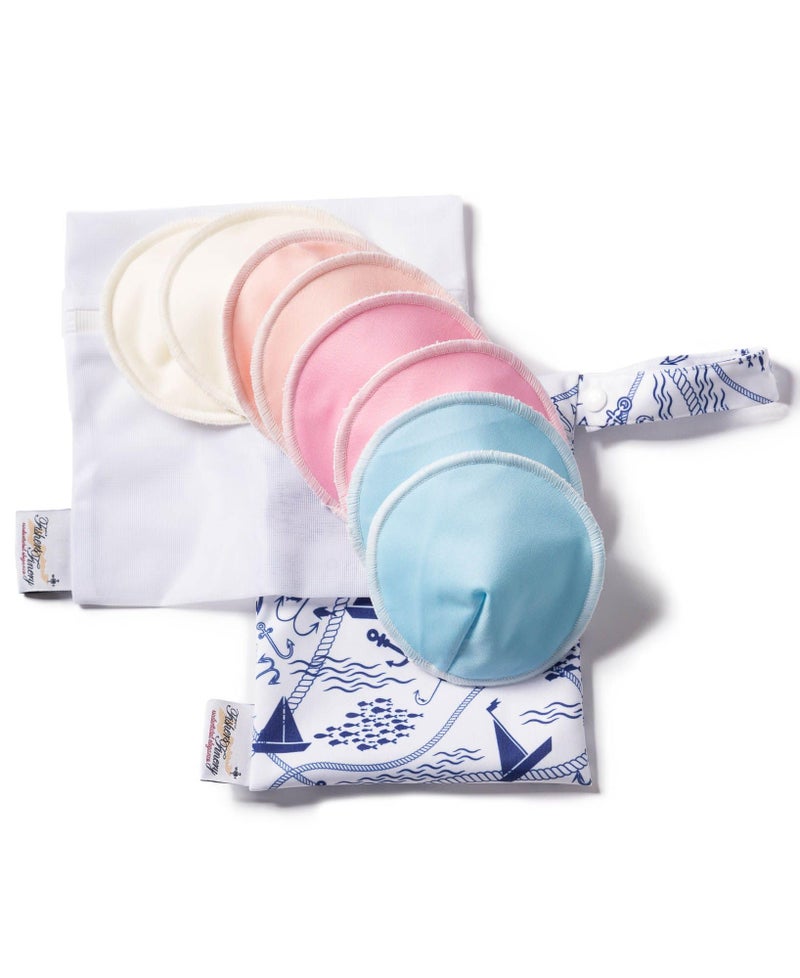 Fishers Finery Nursing Bra Pads Rayon Washable Reusable Leak Proof All Day Night (Set of 1) - Image 1